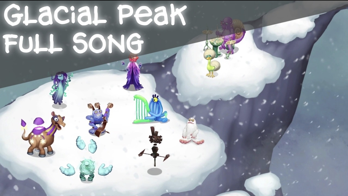 Ледниковый Пик Вся Песня (АНИМИРОВАНО) (#Мсм #МоиПоющиеМонстры #Msm #MySingingMonsters)