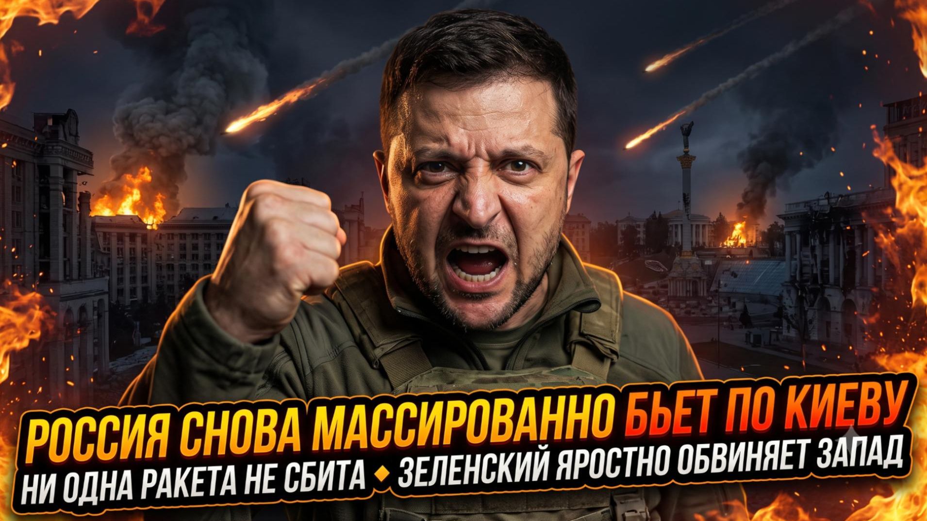 🚨Меркурис | Кошмар над Киевом: Россия бьет массированно - ПВО бессильна, Зеленский в ярости