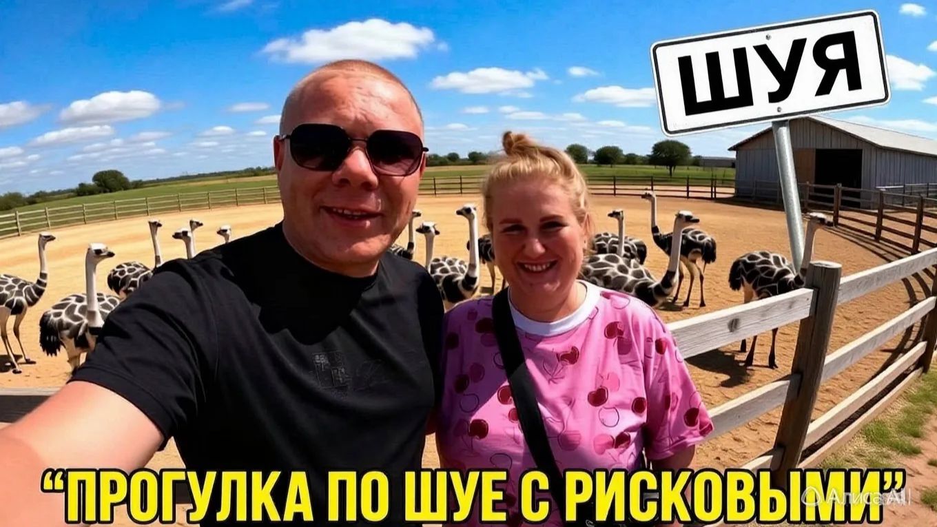 Шуя с изюминкой: СТРАУСИНАЯ  ФЕРМА и водная прогулка по Тезе