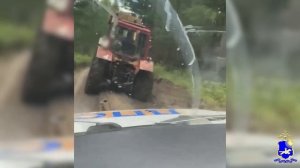 В Туве экипаж ДПС в ходе погони со стрельбой пресёк опасную поездку нетрезвого тракториста