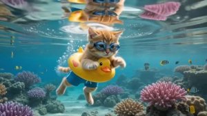КОТИК ВПЕРВЫЕ ВИДИТ МОРЕ! СМОТРЕТЬ
