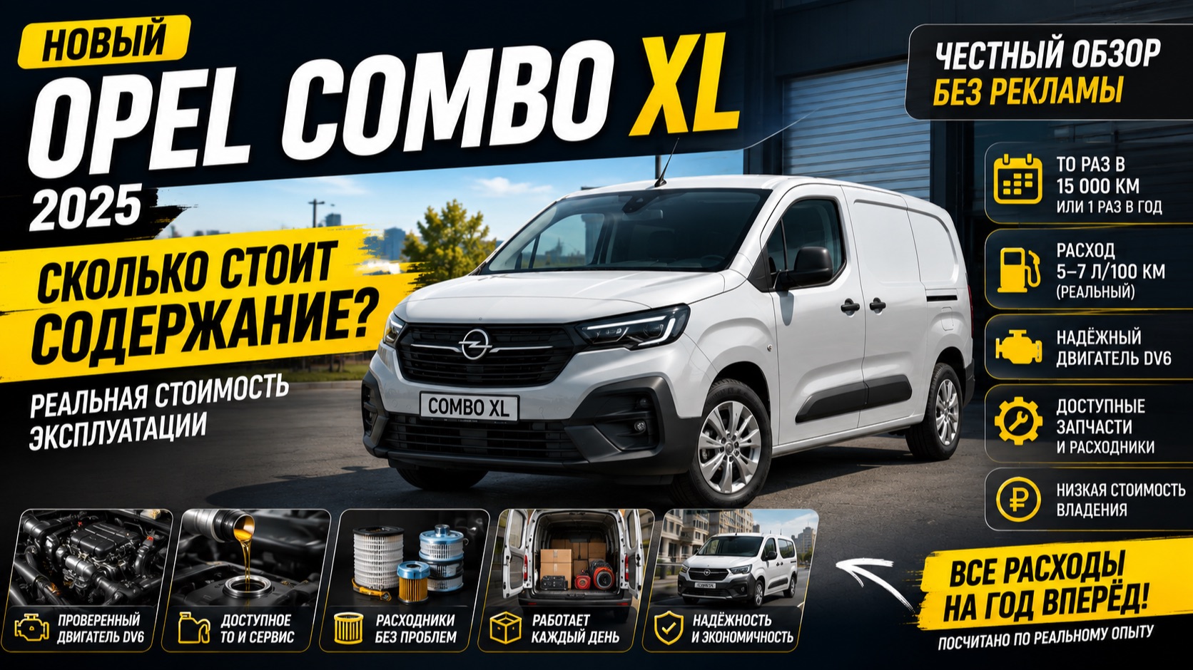 Opel Combo XL — сколько стоит содержание? Реальная стоимость эксплуатации