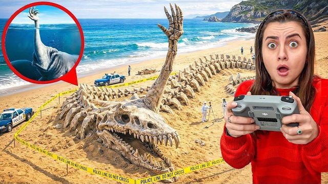 🐙 Нашли СКЕЛЕТ Hand Sea Monster на Пляже! 😱 Кто сожрал Монстра? 🚢 Квест под Водой! 🗺️