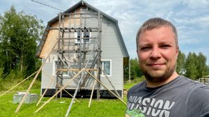 5 дней работаю чтобы 2 строить (тянем новый кабель в дом и ставим софиты)