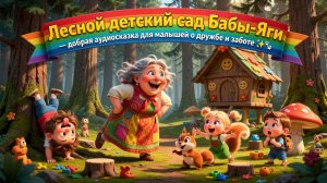 👵👶🌲 Лесной детский сад Бабы-Яги — добрая аудиосказка для малышей о дружбе и заботе ✨🐾