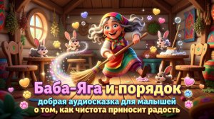 👵🧹✨ Баба-Яга и порядок — добрая аудиосказка для малышей о том, как чистота приносит радость 🐾💖