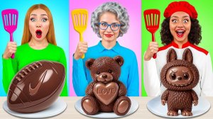 Кулинарный Челлендж# Я против Бабушки # Крутые Трюки с Едой