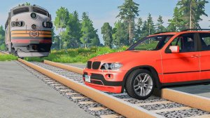 Мультик_ Тачки против Поездов в BeamNG.drive