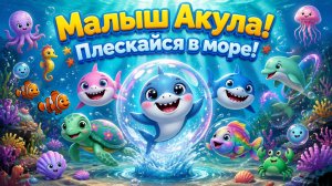 Акулёнок! 🦈 Весёлый мультик для детей