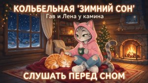 ❄️ КОЛЫБЕЛЬНАЯ «ЗИМНИЙ СОН» | Гав и Лена у камина