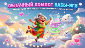 👵🥤☁️ Облачный компот Бабы-Яги — добрая аудиосказка для малышей о фантазии и летних чудесах 🐾💖