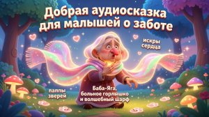 👵🧣✨ Баба-Яга, больное горлышко и волшебный шарф — добрая аудиосказка для малышей о заботе 🐾💖