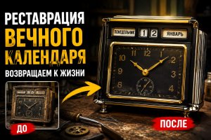Реставрация часов с вечным календарём