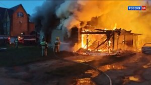 В Даровском загорелась котельная частного дома