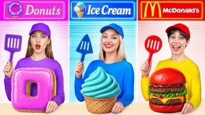 Кулинарный Челлендж МакДональдс vs Мороженое vs Пончики # Смешные Ситуации с Едой Multi DO Challeng
