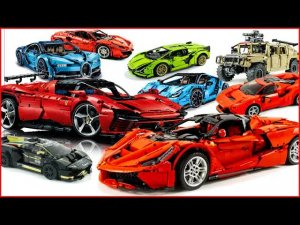 Подборка лучших автомобилей LEGO Technic: Ferrari 488, Lamborghini Centenario и Bugatti Chiron