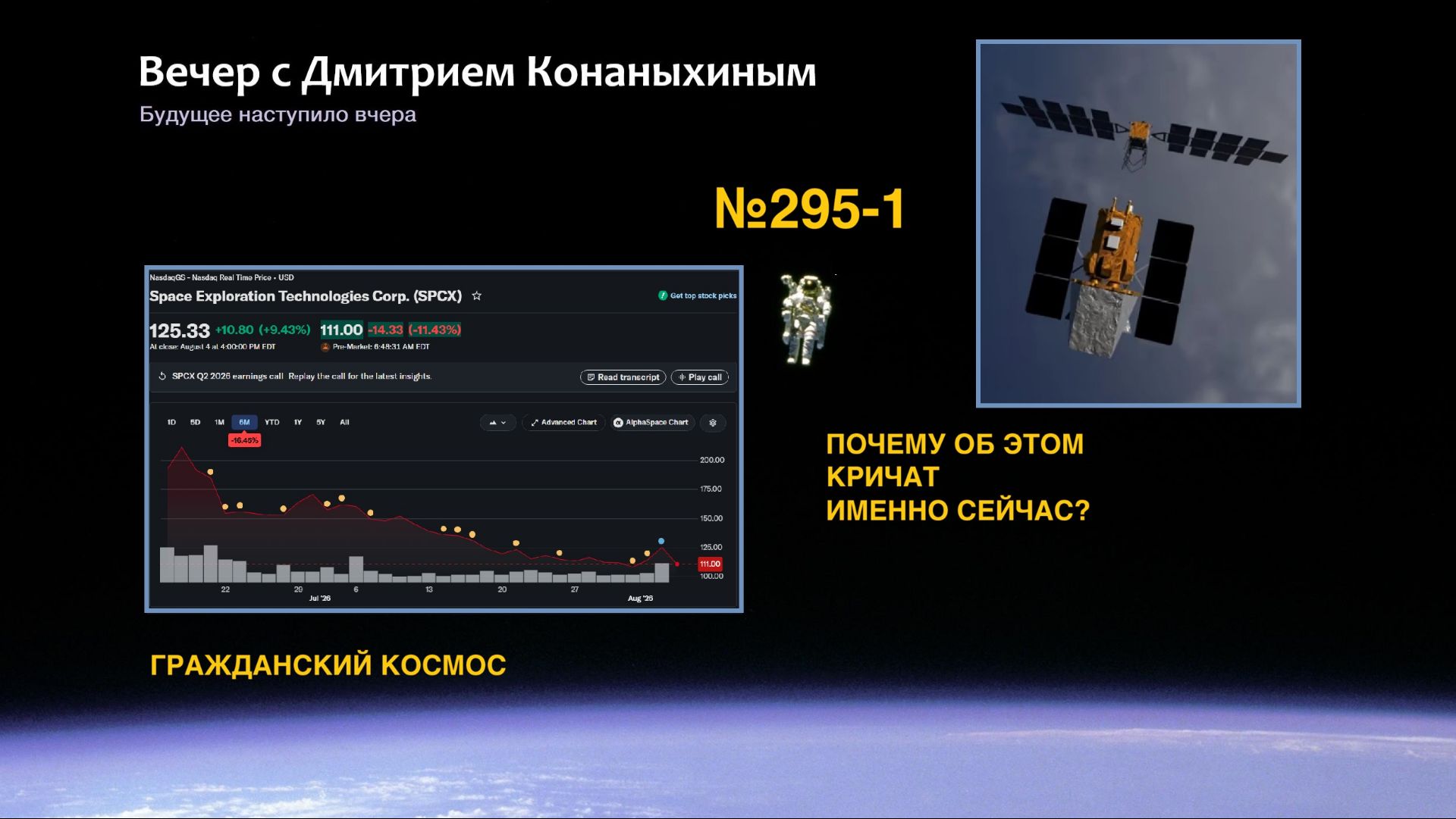 Вечер с Дмитрием Конаныхиным №295-1: Почему об этом кричат именно сейчас