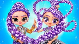 Преображение Руми и Джину в Лили Лавбрейдс! Поделки в стиле K-Pop Demon Hunters!