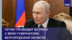 Путин проводит встречу с врио губернатора Белгородской области