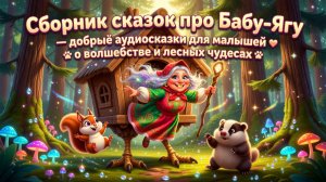 👵🌲✨ Сборник сказок про Бабу-Ягу — добрые аудиосказки для малышей о волшебстве и лесных чудесах 🐾