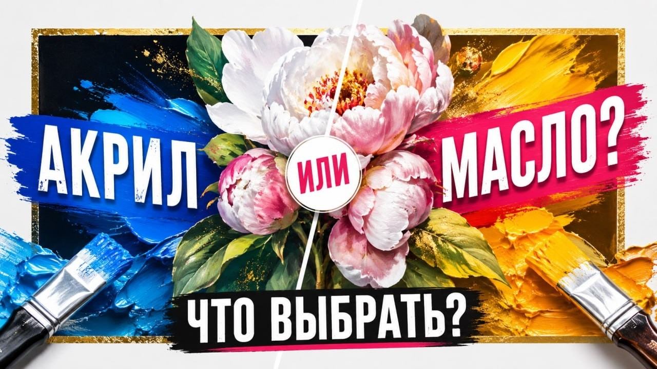 Акрил или масло: что выбрать новичку в 2026 году?