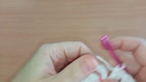 Рельефный квадрат крючком