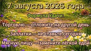 Народные приметы на 7 августа 2026 года