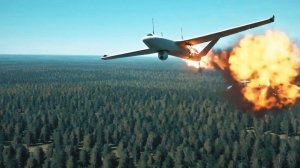 Дрон-перехватчик Лис сбивает БПЛА Tekever AR3 Украины