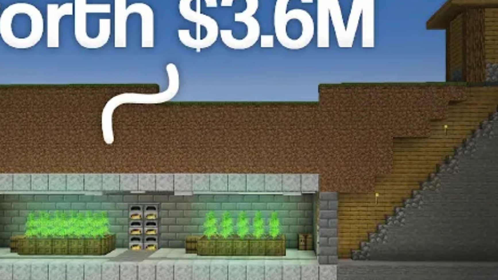 I Built a Secret Underground Weed Cartel in Minecraft