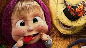 Masha And The Bear Маша и Медведь - пазлы для детей