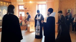 Поминальная служба Владыки Романа, архиепископа Якутского и Ленского, в Троицком храме с. Октемцы