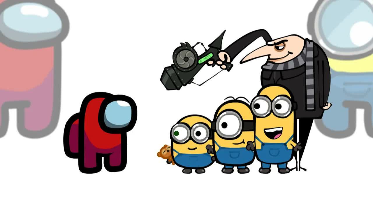 Mini Crewmate Kills Despicable Me 4 Персонажи-миньоны | Среди нас