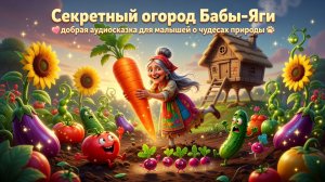 👵🥕✨ Секретный огород Бабы-Яги — добрая аудиосказка для малышей о чудесах природы 🐾💖