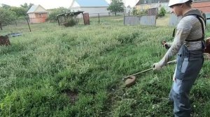 Чем лучше всего косить траву диском или леской Тест Сравнение диска и лески Что выбрать