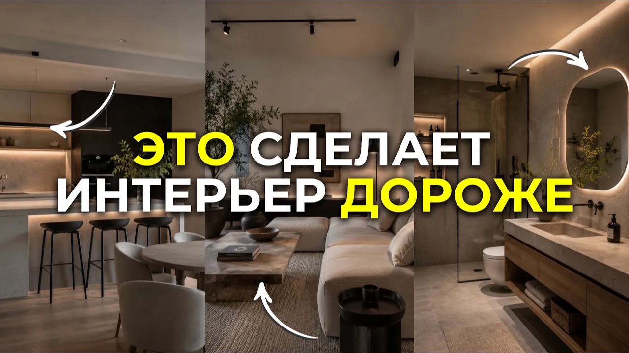 12 приёмов дизайнеров, чтобы сделать интерьер РОСКОШНЫМ