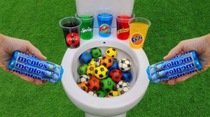 ⚽ ФУТБОЛЬНЫЕ МЯЧИ ПРОТИВ КОЛЫ, СПРАЙТА, ФАНТЫ И МЕНТОСА В ТУАЛЕТЕ