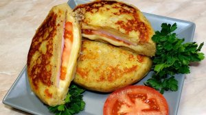 Картофельные бутерброды на сковороде! Самый вкусный рецепт с сыром и начинкой, исчезает первым