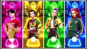 🎵 K-POP ПРОТИВ РИТМА! 🎤 Стильные Охотники Saja Boys зажигают в Тайлс Хоп! 🚀🔥