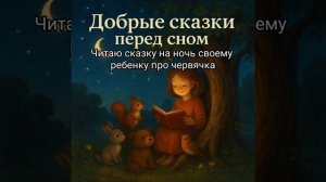 Сказка на ночь для детей. Читаю сказку для своего ребенка про червячка