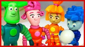 Как слепить Фиксиков из пластилина Фиксики Все серии Plasticine Play Doh