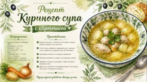 Куриный суп с картошкой