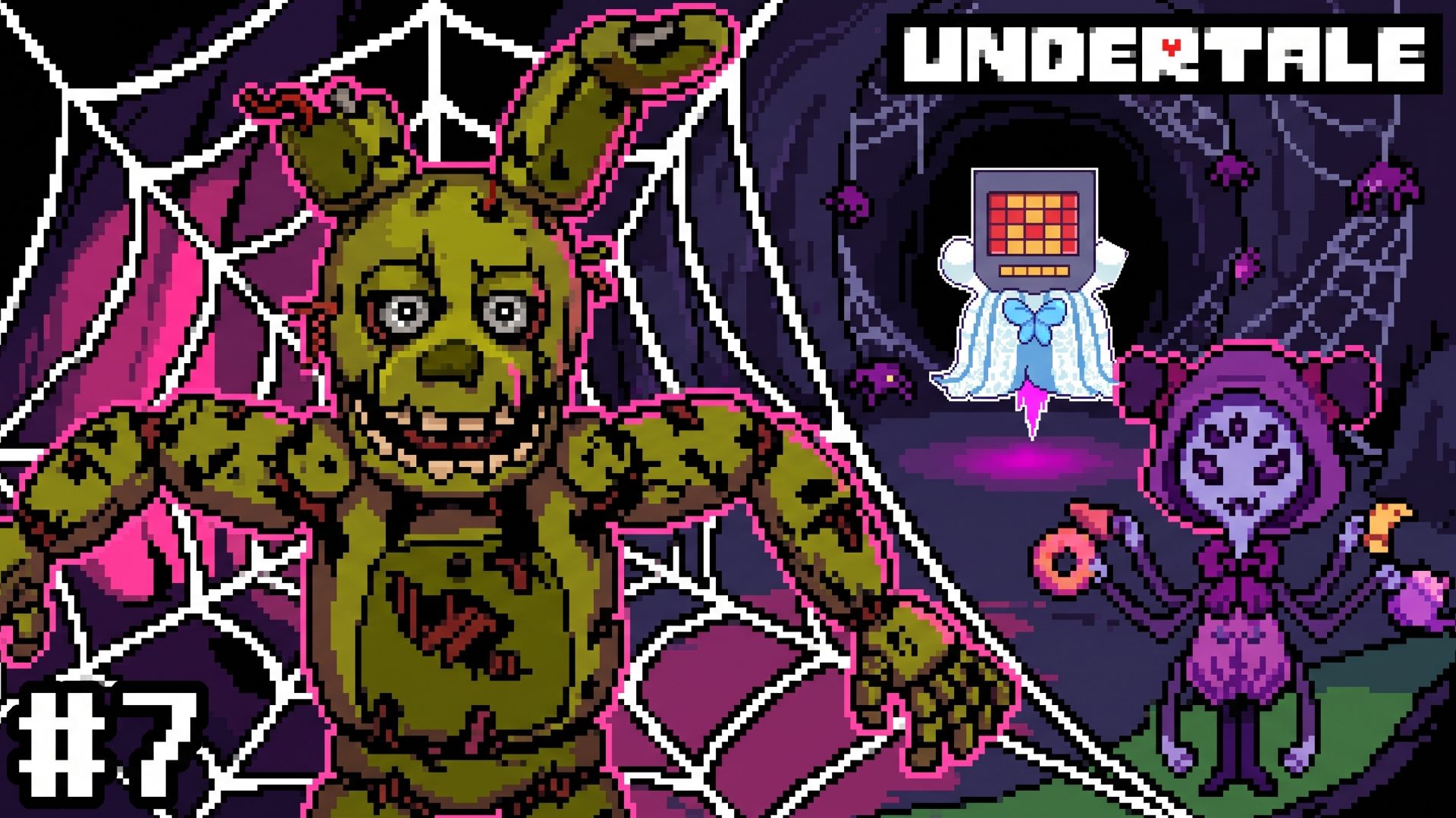 ПОПАЛ В ЛАПЫ ПАУЧИХИ И СНОВА ЭТОТ ЧОКНУТЫЙ РОБОТ в Undertale #7