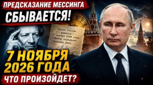 МЕССИНГ НАЗВАЛ ДАТУ Что произойдет 7 ноября 2026 года