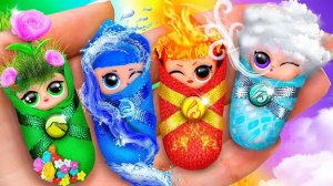 Четыре стихии - 30 идей для кукол ЛОЛ