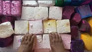 ASMR chalk ⬜️+🌈