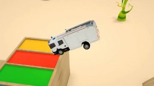 Песня «Колеса на автобусе» и другие забавные песни! - Funny Lorries Baby Nursery R