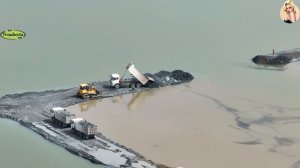 Строительство, дороги на озере, высотные съёмки