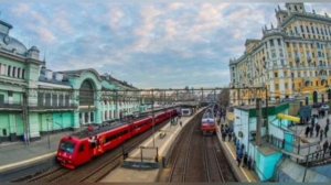 Самодельный информатор Белорусского вокзала Москва