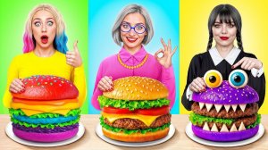 Кулинарный Челлендж# Уэнсдей Против Бабушки # Смешные Рецепты с Едой Multi DO Challenge