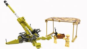Собираем  гаубицу  из ЛЕГО -    Sluban M38-B0890 M777 howitzer